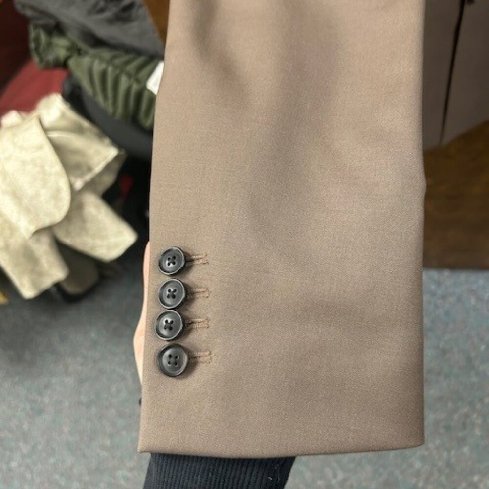 Reiss Latte -DB Peak Plain Weave Coffee - Picture 4 of 10